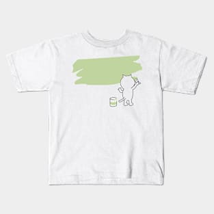 cat will pint your shirt Kids T-Shirt